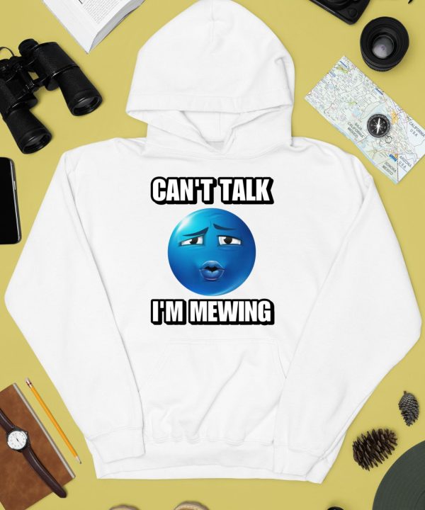 Cant Talk Im Mewing Ooh Blue Emoji Shirt4