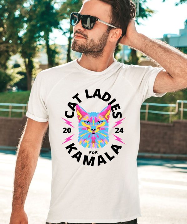 Cat Ladies For Kamala 2024 Shirt3