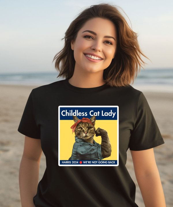 Childless Cat Lady Harris 2024 We Are Not Going Back Shirt3