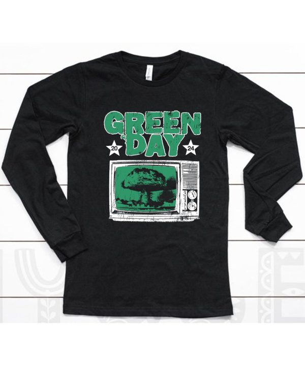 Green Day Saviors Tour Merch Tv Explosion Shirt6