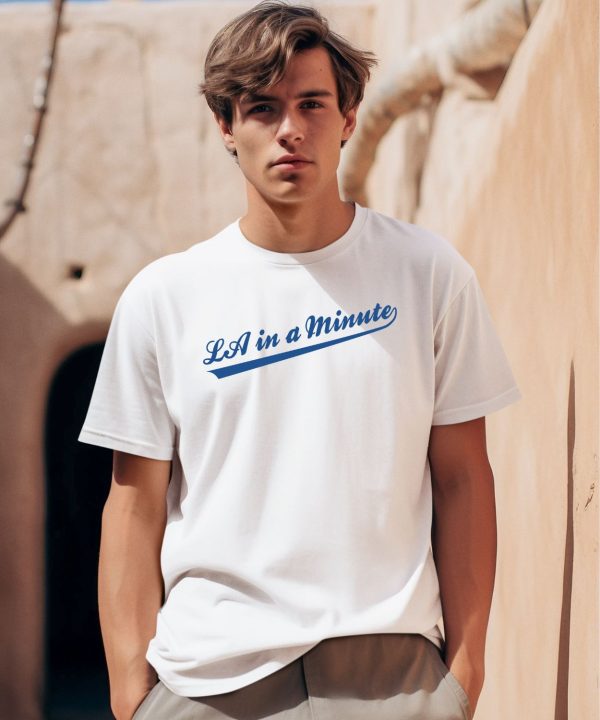 LA In A Minute Baseball Shirt