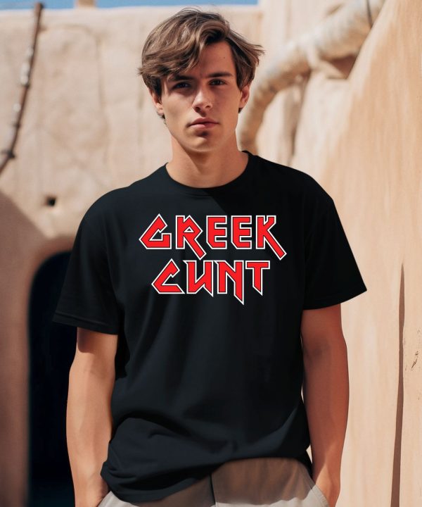 Leana Dolci Wearing Greek Cunt Shirt