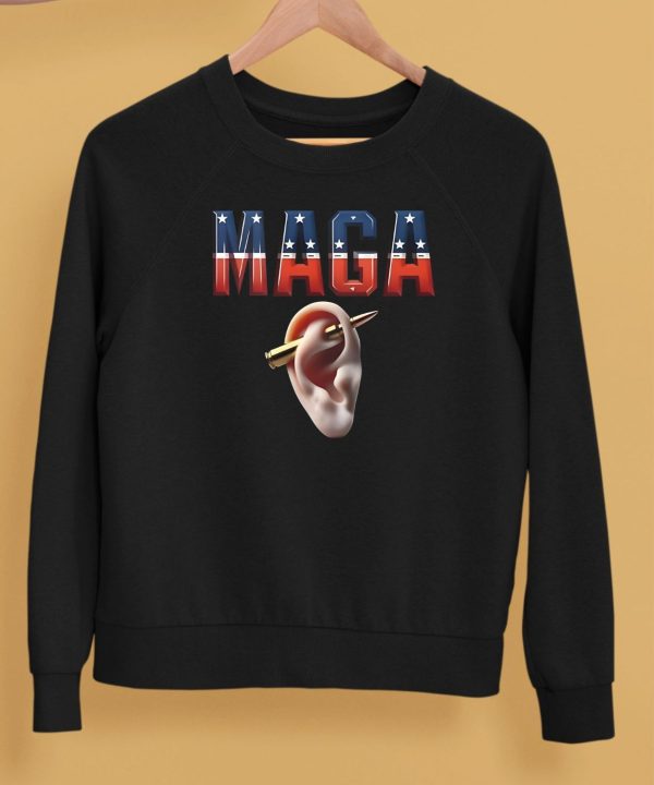 Maga New Piercing Donald Trump Shot Ears Mary Milan Shirt5