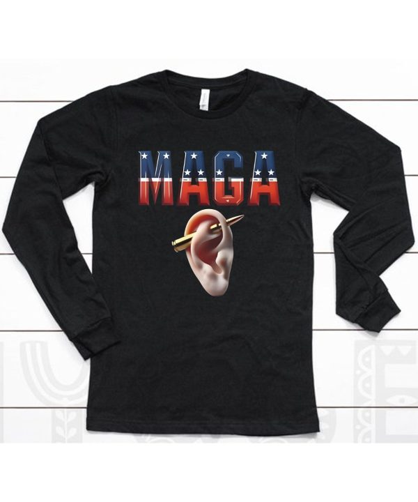 Maga New Piercing Donald Trump Shot Ears Mary Milan Shirt6