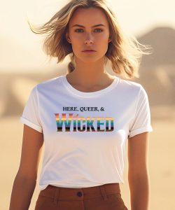 Mary Kate Morrissey Wearing Here Queer And Wicked Shirt