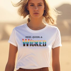 Mary Kate Morrissey Wearing Here Queer And Wicked Shirt