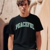 Midnight Organic Merch Store Peaceful Varsity Shirt0