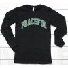 Midnight Organic Merch Store Peaceful Varsity Shirt6