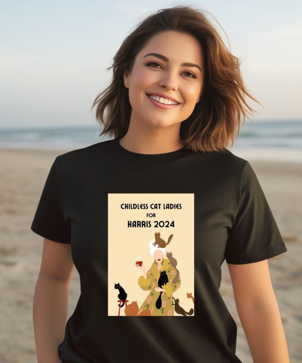 Nikki Barnes Childless Cat Ladies For Harris 2024 Shirt3