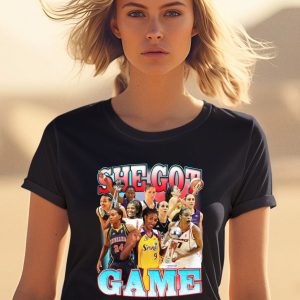 Paige Bueckers wearing Wnba She Got Game Shirt