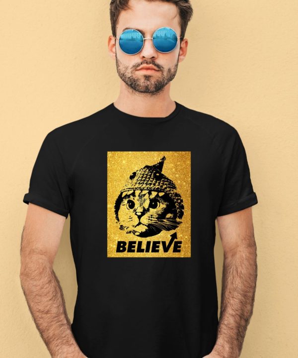 Shark Cat Solana Believe Gold Shirt1