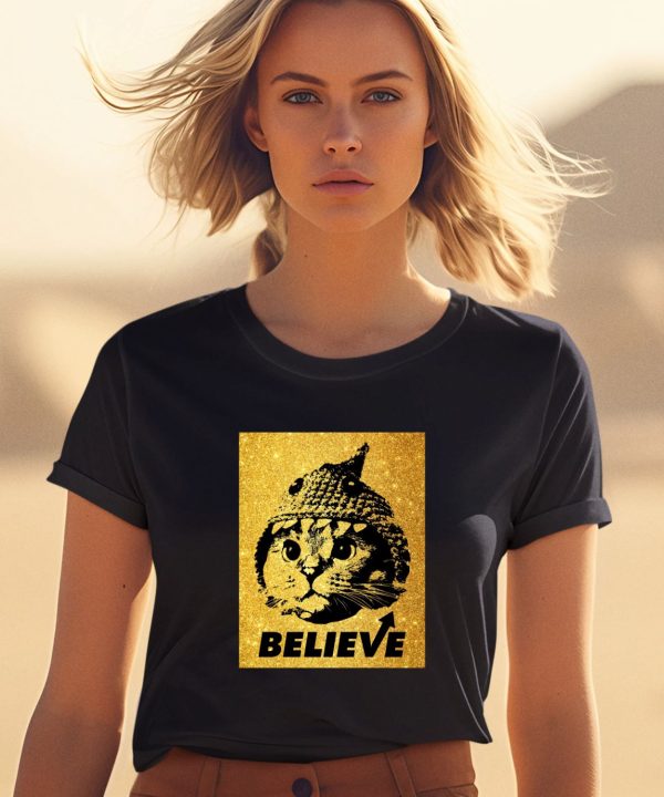 Shark Cat Solana Believe Gold Shirt2