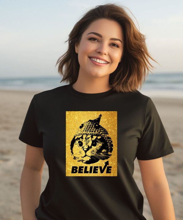 Shark Cat Solana Believe Gold Shirt3