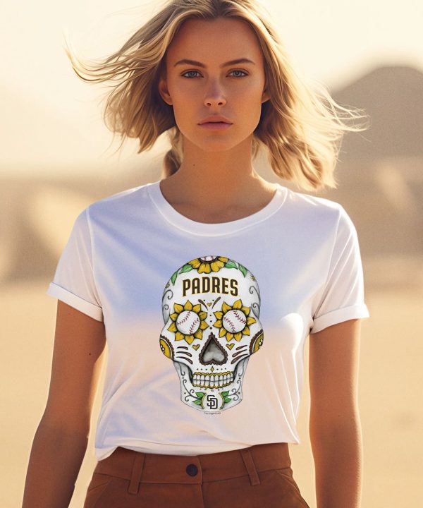 Tiny Turnip San Diego Padres Sugar Skull Shirt1