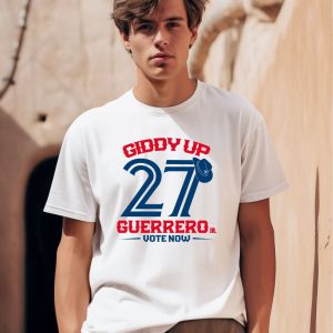 Toronto Blue Jays Giddy Up 27 Guerrero Shirt0