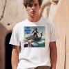 Vote Harris 2024 Donald Trump And Kalama Harris Riding A Shark Shirt0