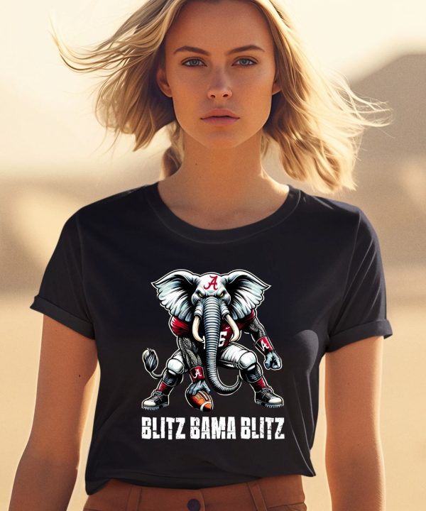 Willie And Chad Wearing Blitz Bama Blitz Alabama Muscular Elephant Mascot Shirt