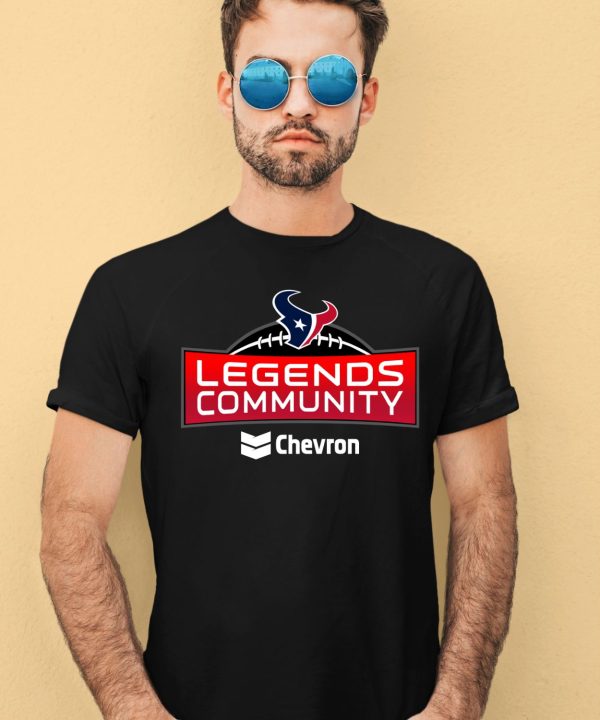 Andre Johnson Wearing Houston Texans Legends Community Chevron Shirt