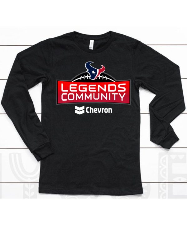 Andre Johnson Wearing Houston Texans Legends Community Chevron Shirt6