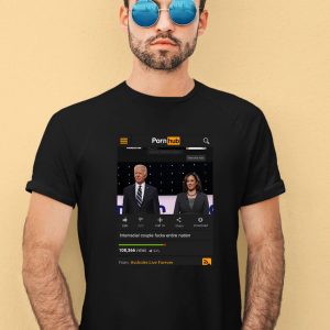 Assholes Live Forever Pornhub Biden Harris Interracial Couple Fucks Nation Shirt