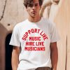 Carrie Underwood Wearing Support Live Music Hire Live Musicians Shirt