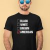 David J Harris Jr Black White Brown American Shirt