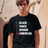 David J Harris Jr Black White Brown American Shirt0