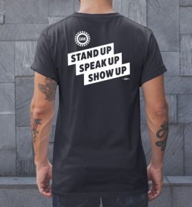 Defeat Trump Vote Harris Stand Up Speak Up Show Up Shirt0