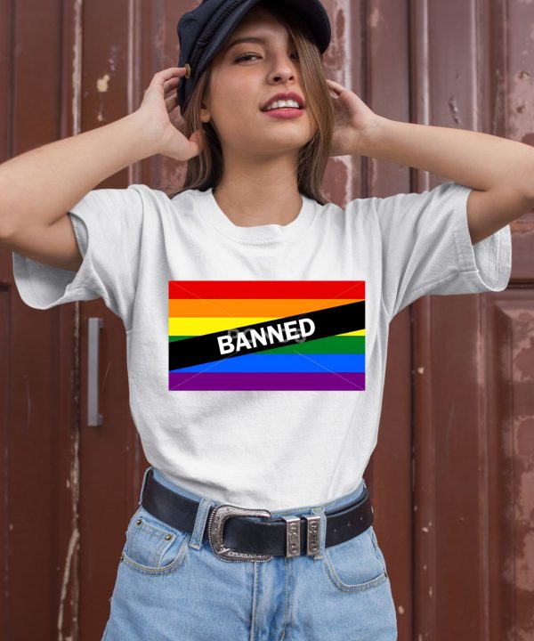 Donald Trump Lgbtq Pond5 Banned Ban Gay Flag Shirt