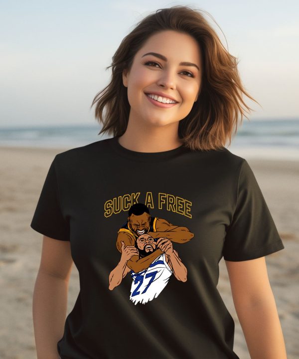 Josiah Johnson Wearing Golden State Warriors Suck A Free Day Shirt3