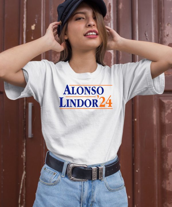 New York Mets Pete Alonso And Francisco Lindor 24 Presidential Shirt2