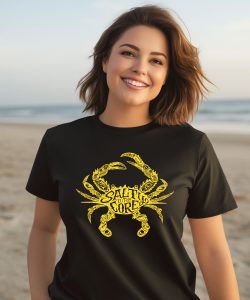 Salty To The Core Crab Shirt3