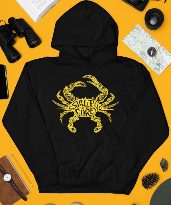 Salty To The Core Crab Shirt4