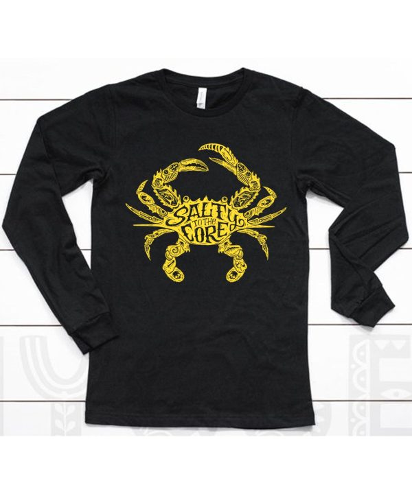 Salty To The Core Crab Shirt6