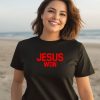 Treveyon Henderson Wearing Jesus Won Shirt3