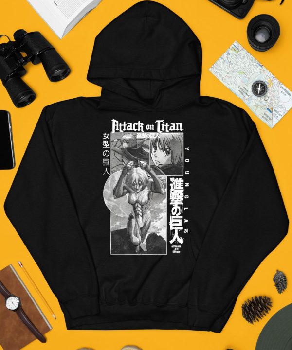 Youngla X Attack On Titan Merch Female Titan Shirt4