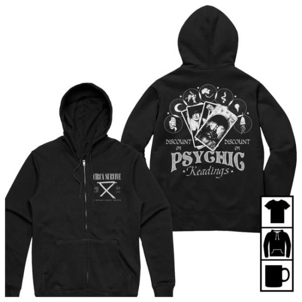 kenny circa survive store merch psychic readings zip up sse