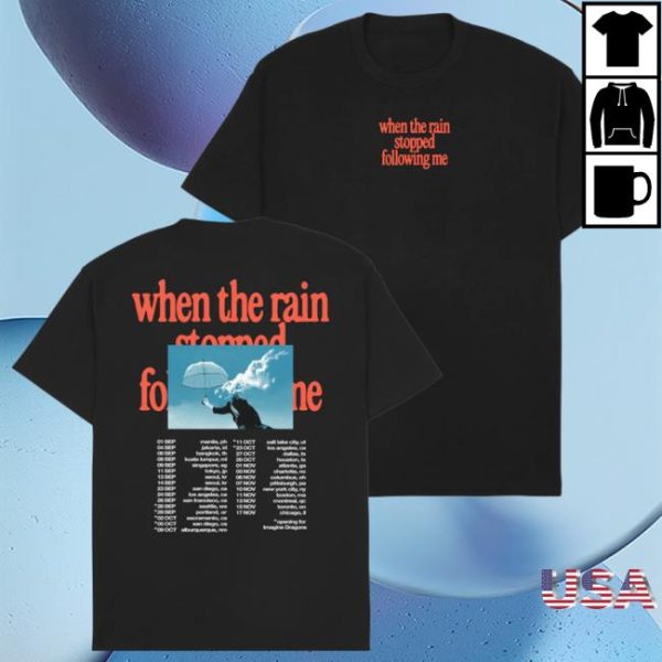 kenny eajpark merch shop when the rain stopped following me exclusive tour tee ss w