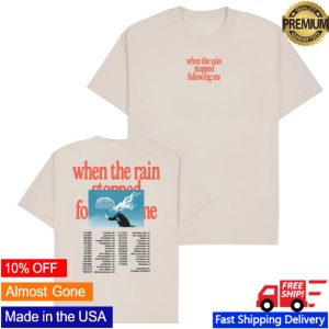 kenny eajpark merch shop when the rain stopped following me tour tee ssd