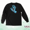 kenny pacwave mech shop santa cruz screaming hand long sleeve t shirt black