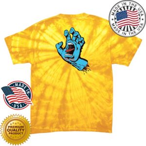 kenny pacwave mech shop santa cruz screaming hand mens t shirt spider gold