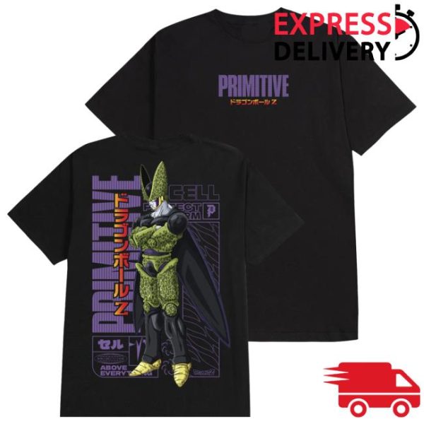 kenny sk8 clothing merch store primitive x dragon ball z perfect form tee black sse