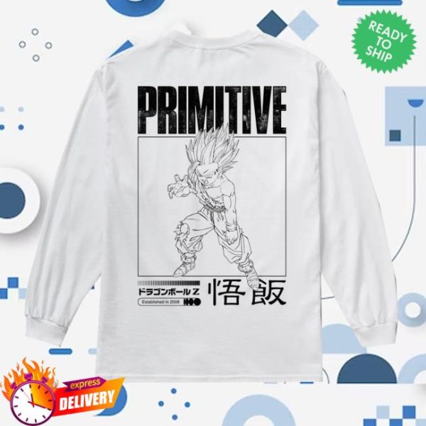 kenny sk8 clothing merch store primitive x dragon ball z vengeance ls tee white