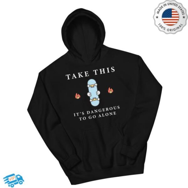 kenny Progress Daily Merch Store Its Dangerous To Go Alone Black Hoodie w