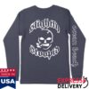 kenny Slightly Stoopid Merch Store Smoking Skull Long Sleeve Navy ss