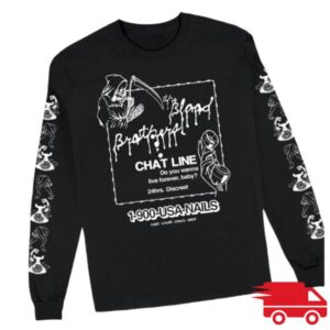 kenny The Blood Brothers Merch Store Chat Line Inverted Long Sleeve Tee ew