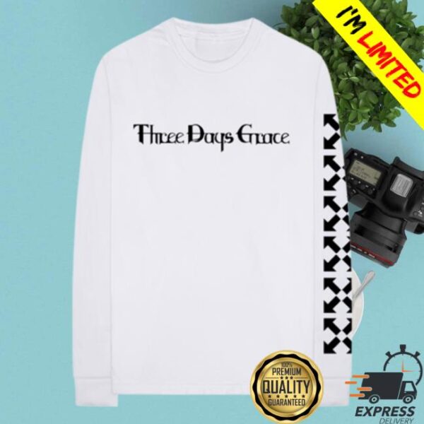 kenny Three Days Grace Merch Store Explosions White Long Sleeve Tee