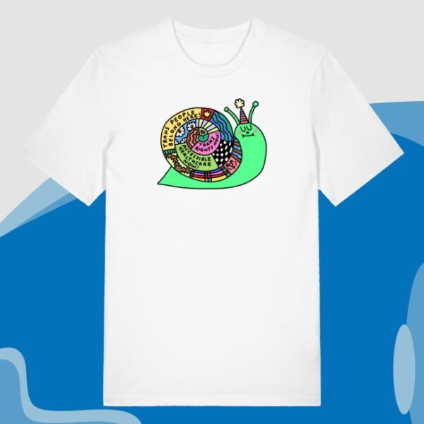 kenny Weareprintsocial Merch Shop Trans Rights Snail Shirt