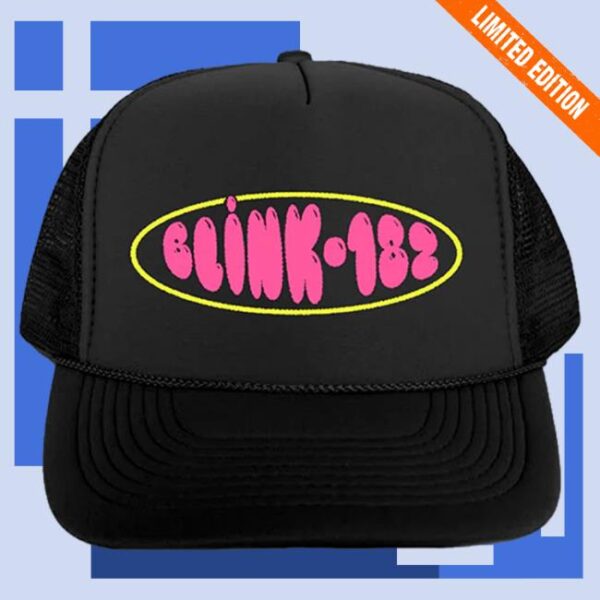 kenny blink 182 merch store logo trucker hat