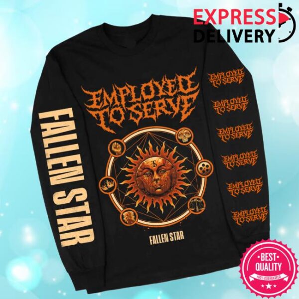 kenny employed to serve merch store fallen star long sleeve ww